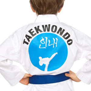 dos uniforme taekwondo enfant